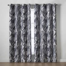 Image of Printed Malay Tropical Leaves  Blockout Thermal Unlined Eyelet Curtains, 2 cols