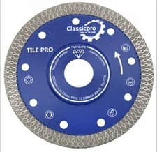 Image of ClassicPro 115mm 4.5" Turbo Diamond Blade for Porcelain Tile Marble Granite UK