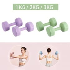 Image of Pair 1kg 2kg 3kg Women Dumbbell Set Fitness Hand Weights for Home Gym Workout UK