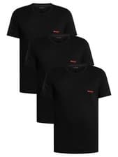 Image of HUGO Men's 3 Pack Lounge T-Shirts, Black