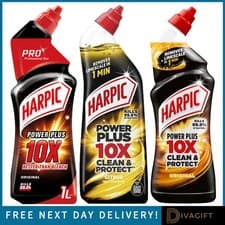 Image of HARPIC POWER PLUS TOILET CLEANER BLEACH CITRUS FRESH 750ML KILLS 99.9% BACTERIA