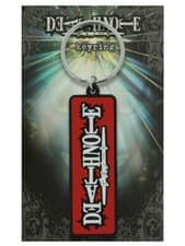 Image of Death Note Keyring Death Note Logo Rubber Keyring - Rare and Hard to Find