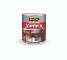 Image of Rustins Polyurethane Clear Varnish in Gloss, Matt or Satin Finish - 250ml to 5L