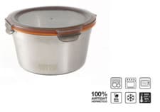 Image of Food storage containers Microwave safe Stainless Steel Hermetic 2000ml Quttin