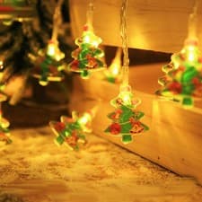 Image of Christmas Window Lights Curtain Window LED Christmas LED Star Fairy String Light
