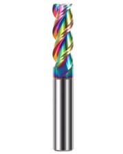 Image of 3 Flute DLC Coated Carbide End Mills 45deg Helix For Aluminium 1 - 20mm