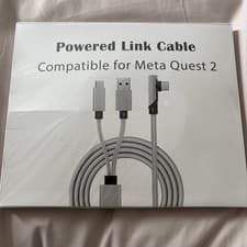 Image of COMPATIBLE WITH OCULUS QUEST 2 LINK CABLE, 2-IN-1 POWERED LINK CABLE USB-16FT/5M