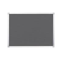 Image of Value Plus Felt Noticeboard with Aluminium Frame 600x900mm Grey 9200001