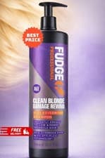 Image of Fudge Professional Clean Blonde Damage Rewind Shampoo Sulfate Free 1 Litre - NEW
