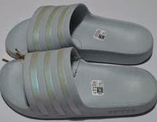 Image of Adidas IF 0894 Women's Size 6 Adilette Aqua Slides, Halo Blue