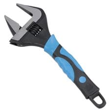 Image of 10 Inch Extra Wide Slim Jaw Adjustable Spanner Wrench 50mm Max Opening
