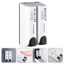 Image of Wall-mounted Empty Refillable Simple Reusable Hand Soap Dispenser