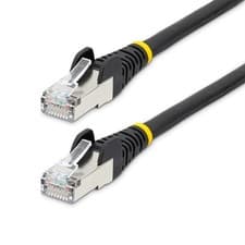 Image of StarTech.com 10m CAT6a Ethernet Cable - Black - Low Smoke Zero Halogen LSZH - 10
