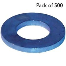 Image of Table 3 Flat Washers, Zinc Plated, I.D: 5/16", Pack of 500