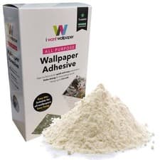Image of I Want Wallpaper All Purpose Wall Paste Adhesive Paper Glue Hangs upto 5.6 Rolls