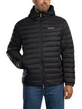 Image of Armani Exchange Men's Chest Logo Down Jacket, Black
