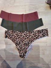 Image of Ladies 3 Pack Ultra Comfort Low Rise V Thongs Size 12-14