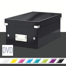 Image of Leitz DVD Storage Box, Black, Click and Store Range, 60420095