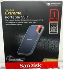 Image of SanDisk 1TB Extreme Portable SSD external drive - 1050 MB/s Read/1000MB/s Write-