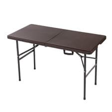 Image of NEW! 4ft 1.2m Folding Heavy Duty Outdoor Rattan Trestle Party Garden Table
