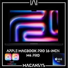 Image of Apple MacBook Pro 16 Inch M4 Pro 20C GPU 14C CPU 48 GB Ram 512 SSD MX2Y3B/A SPB