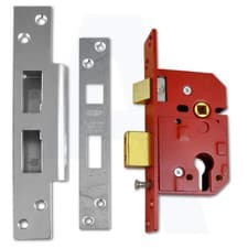 Image of Union L2244E Euro Cylinder(Yale Style) Sashcase 67mm Satin Chrome