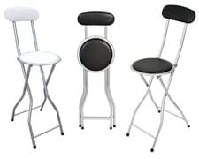 Image of Folding Stool Chair Foldable Bar Stool High Stool Sapce Saving Seats Home Work