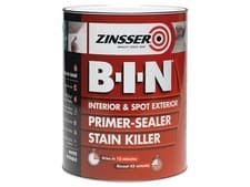 Image of Zinsser B.I.N Primer, Sealer & Stain Killer Paint White 500ml