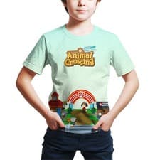 Image of Cosplay Animal Crossing New Horizons 3D T-Shirts Short Sleeves Fitness Top Tee