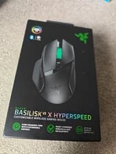 Image of Razer Basilisk X Hyperspeed Wireless Optical Gaming Mouse - Black Sealed New
