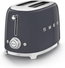 Image of Smeg TSF01GRUK 50's Style 2 Slice Toaster Slate Grey