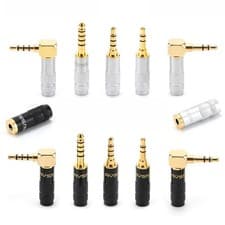 Image of 3.5mm Male Stereo Jack Plug 3 Pole 4 Pole Solder Headphone Repair Jack Adaptor