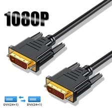 Image of DVI Cable DVI-D to DVI D Lead Dual Link Male PC Laptop Monitor 1M 2M 3M 5M 10M