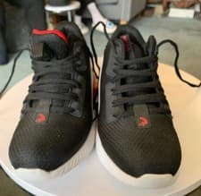Image of SHAQ Analog Basketball Trainers Size 4 Uk Black Red Eu 36.5 Sneakers Shoes