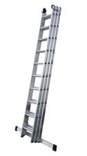 Image of Lyte Three Section Industrial Extension Ladder – Aluminium EN131-2 Professional