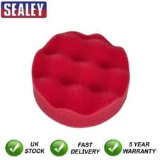 Image of Sealey Hook-and-Loop Buffing & Polishing Foam Head 80 x 25mm Red/Ultra-Soft