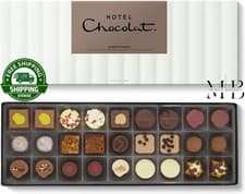 Image of Hotel Chocolat Everything Sleekster Chocolate Gift Box 355g Milk White Dark