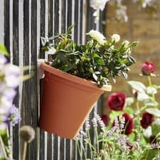 Image of 4x Pieces Clever Pots Pot Wall Bracket for 20cm Round Hanging Pots New UK