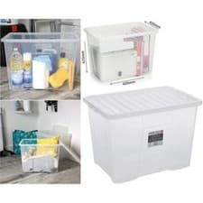 Image of WHAM CRYSTAL 80L BOX & LID CLEAR