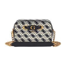 Image of Guess Izzy Navy Logo Shoulder Bag JA865414