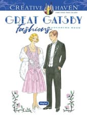 Image of Creative Haven Great Gatsby Fashions Coloring Book - Paperback / softback NEW Su