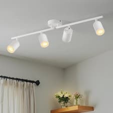 Image of LVWIT White Ceiling Light, 4 Way Spotlights,Kitchen Light Fittings,GU10 Kitchen