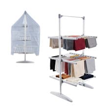 Image of Electric Heated Airer XL SIZE 3 TIER with Free Cover Low Energy Clothes Dryer