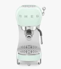 Image of Smeg ECF02RDUK Espresso Coffee Machine with 15 Bar Pump, 1350W Pastel Green