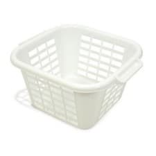 Image of Addis Square Laundry Basket Linen Plastic 24L 9523LIN 510597
