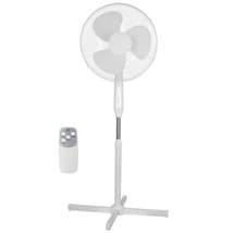 Image of Portable Pedestal Fan With Remote Control Oscillating 3-Speed Adjustable Height