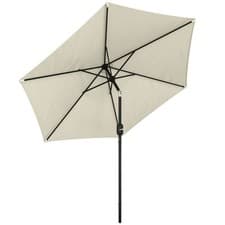 Image of Outsunny 2.6M Garden Parasol Umbrella with Aluminium Pole, Tilt, Crank