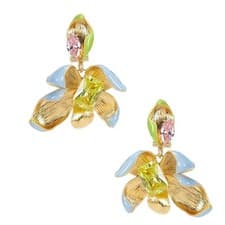 Image of ❣️ Kate Spade New York Floral Frenzy Neutral Statement Earrings ❣️ BNWT&Dustbag