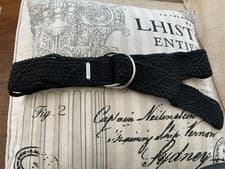 Image of Lauren Ralph Lauren NEW Belt Woven Weave SILVER D-Ring Adjustable Large