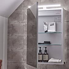 Image of Conduct LED Bathroom Mirror Cabinet Single Door Tavistock CO44AL